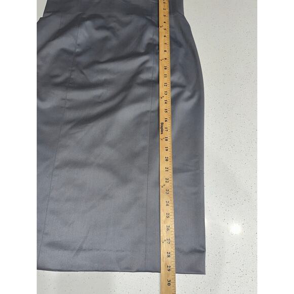 Victoria’s Secret Body By Victoria Pencil Skirt Gray Stretch Slit Zip Career 14 - Picture 10 of 11